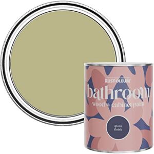 Rust-Oleum Green Moisture Resistant Bathroom Wood and Cabinet Paint in Gloss Finish Sage Green 750ml Rust-Oleum Green Moisture Resistant Bathroom Wood and Cabinet Paint in Gloss Finish Sage Green 750ml