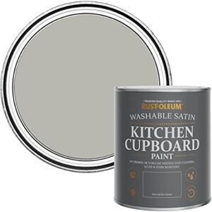 Rust-Oleum Grey Scrubbable Kitchen Cupboard Paint in Satin Finish Grey Tree 750ml Rust-Oleum Grey Scrubbable Kitchen Cupboard Paint in Satin Finish Grey Tree 750ml