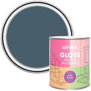 Rust-Oleum Blue Interior Wood Paint in Gloss Finish Blueprint 750ml Rust-Oleum Blue Interior Wood Paint in Gloss Finish Blueprint 750ml