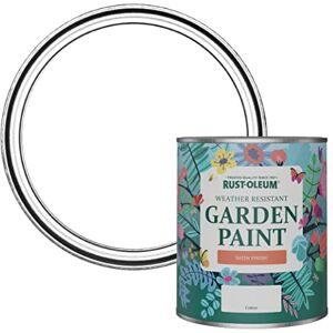 Rust-Oleum White Mould-Resistant Garden Paint In Satin Finish Cotton (WHITE) 750ml Rust-Oleum White Mould-Resistant Garden Paint In Satin Finish Cotton (WHITE) 750ml