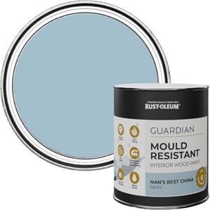 Rust-Oleum Blue Guardian Mould Resistant Interior Wood Paint in Satin Finish Nan's China 750ml Rust-Oleum Blue Guardian Mould Resistant Interior Wood Paint in Satin Finish Nan's China 750ml