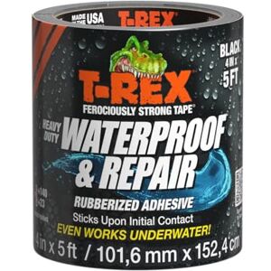 T-Rex Waterproof Butyl Tape for Leak Repair 101mm x 1.52cm T-Rex Waterproof Butyl Tape for Leak Repair 101mm x 1.52cm