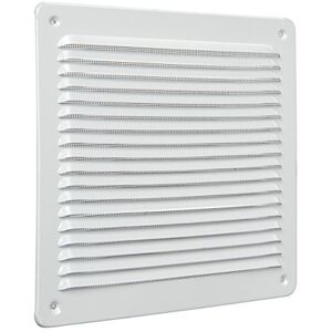 La Ventilazione The lar2323ab-y Ventilation Grill Superimposed Quadra, White Aluminium La Ventilazione The lar2323ab-y Ventilation Grill Superimposed Quadra, White Aluminium