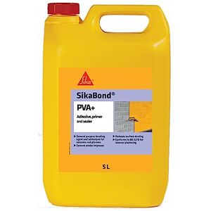 Sika Bond PVA+ , General Purpose Adhesive, Primer And Sealer – Easy To Use – British Standards Approved – 5 Litre Sika Bond PVA+ , General Purpose Adhesive, Primer And Sealer – Easy To Use – British Standards Approved – 5 Litre