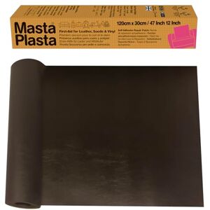 MastaPlasta Original Self-Adhesive Leather Repair Patch Dark Brown 120 x 30cm (47 x 12in). Instant Upholstery-Quality Scratch and Tear Repair for Sofas, Car Seats, DIY, Craft MastaPlasta Original Self-Adhesive Leather Repair Patch Dark Brown 120 x 30cm (47 x 12in). Instant Upholstery-Quality Scratch and Tear Repair for Sofas, Car Seats, DIY, Craft