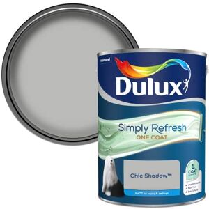 Dulux Simply Refresh One Coat Matt Emulsion Paint Chic Shadow 5L Dulux Simply Refresh One Coat Matt Emulsion Paint Chic Shadow 5L