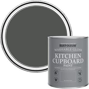 Rust-Oleum Grey Kitchen Cupboard Paint in Gloss Finish Graphite 750ml Rust-Oleum Grey Kitchen Cupboard Paint in Gloss Finish Graphite 750ml