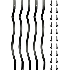 VEVOR Deck Balusters, 26 Pack Metal Deck Spindles, 32.25"x1" Staircase Baluster with Screws, Iron Deck Railing for Wood and Composite Deck, Stylish Baluster for Outdoor Stair Deck Porch VEVOR Deck Balusters, 26 Pack Metal Deck Spindles, 32.25"x1" Staircase Baluster with Screws, Iron Deck Railing for Wood and Composite Deck, Stylish Baluster for Outdoor Stair Deck Porch