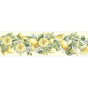 AG Design AWB 8448 Self-Adhesive Border, Light Lemons, Waterproof Decoration for Walls, Furniture, Wallpaper, Wall Coverings and Doors, Film, Width 500 cm x Height 13.8 cm AG Design AWB 8448 Self-Adhesive Border, Light Lemons, Waterproof Decoration for Walls, Furniture, Wallpaper, Wall Coverings and Doors, Film, Width 500 cm x Height 13.8 cm