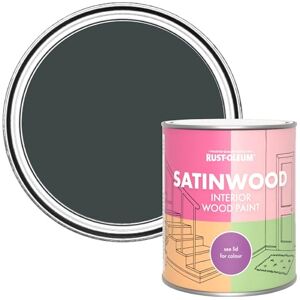 Rust-Oleum Blue Satinwood Interior Wood Paint Black Sand 750ml Rust-Oleum Blue Satinwood Interior Wood Paint Black Sand 750ml