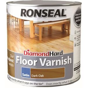 Ronseal Diamond Hard Floor Varnish Dark Oak Satin 2.5L Ronseal Diamond Hard Floor Varnish Dark Oak Satin 2.5L