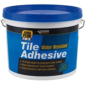Everbuild 702 Water Resistant Tile Adhesive – Ready Mixed – Acrylic Based – Water Resistant – High Strength – Off White – 16kg Everbuild 702 Water Resistant Tile Adhesive – Ready Mixed – Acrylic Based – Water Resistant – High Strength – Off White – 16kg
