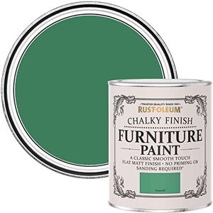 Rust-Oleum Green Upcycled Furniture Paint in Chalky Finish Emerald Green Matt 750ml Rust-Oleum Green Upcycled Furniture Paint in Chalky Finish Emerald Green Matt 750ml