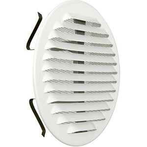 La Ventilazione The gabtu125r-y Ventilation Grill Round Universal with Springs White Aluminium La Ventilazione The gabtu125r-y Ventilation Grill Round Universal with Springs White Aluminium