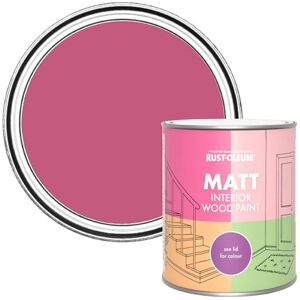 Rust-Oleum Pink Interior Wood Paint in Matt Finish Raspberry Ripple 750ml Rust-Oleum Pink Interior Wood Paint in Matt Finish Raspberry Ripple 750ml