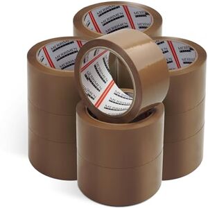 Merrimen Strong Heavy Duty Roll Pack Brown Packaging Tape, Secure Sticky Sealing Tape for Parcel Boxes, Moving Boxes, Large Postal Bags for Long Term Storage, (48MM x 66M) (12 rolls, Brown) Merrimen Strong Heavy Duty Roll Pack Brown Packaging Tape, Secure Sticky Sealing Tape for Parcel Boxes, Moving Boxes, Large Postal Bags for Long Term Storage, (48MM x 66M) (12 rolls, Brown)