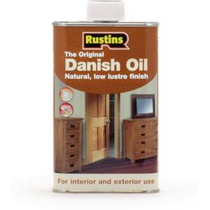 RUSTINS Original Danish Oil 500ml- Rich, Natural Glow Enhances Wood Grain Beautifully, Professional-Grade Finish, Easy DIY Application RUSTINS Original Danish Oil 500ml- Rich, Natural Glow Enhances Wood Grain Beautifully, Professional-Grade Finish, Easy DIY Application