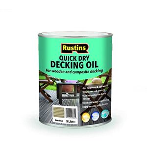RUSTINS Decking Oil Natural Oak 5L,DOOAW5000 RUSTINS Decking Oil Natural Oak 5L,DOOAW5000