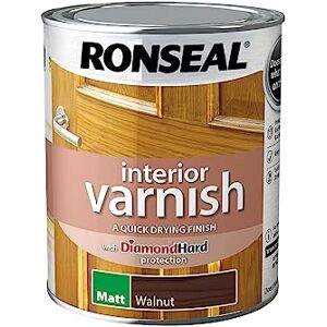 Ronseal Interior Varnish Walnut MATT 750ML Ronseal Interior Varnish Walnut MATT 750ML