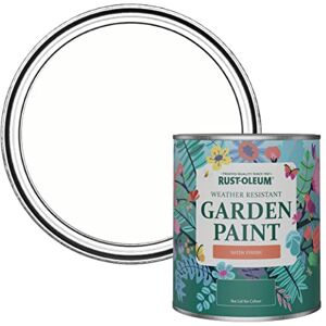 Rust-Oleum White Mould-Resistant Garden Paint In Satin Finish Chalk White 750ml Rust-Oleum White Mould-Resistant Garden Paint In Satin Finish Chalk White 750ml