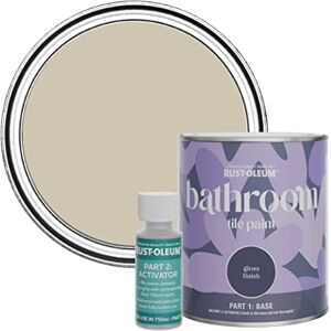 Rust-Oleum Green Water-Resistant Bathroom Tile Paint in Gloss Finish Silver Sage 750ml Rust-Oleum Green Water-Resistant Bathroom Tile Paint in Gloss Finish Silver Sage 750ml