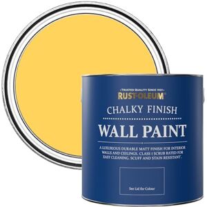 Rust-Oleum Yellow Wall and Ceiling Paint in a Chalky Matt Finish Lemon Jelly 2.5L Rust-Oleum Yellow Wall and Ceiling Paint in a Chalky Matt Finish Lemon Jelly 2.5L