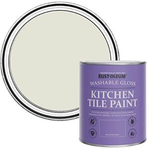 Rust-Oleum Beige Water-Resistant Kitchen Tile Paint in Gloss Finish Portland Stone 750ml Rust-Oleum Beige Water-Resistant Kitchen Tile Paint in Gloss Finish Portland Stone 750ml