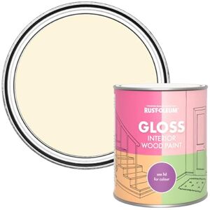 Rust-Oleum Beige Interior Wood Paint in Gloss Finish Clotted Cream 750ml Rust-Oleum Beige Interior Wood Paint in Gloss Finish Clotted Cream 750ml