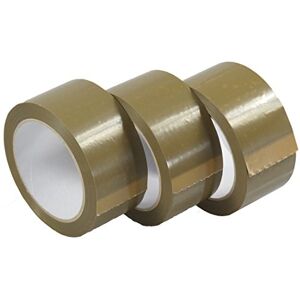 Triplast 48 mm x 66 m Heavy Duty Vinyl PVC Parcel Packing Tape Buff Brown (Pack of 3) Triplast 48 mm x 66 m Heavy Duty Vinyl PVC Parcel Packing Tape Buff Brown (Pack of 3)
