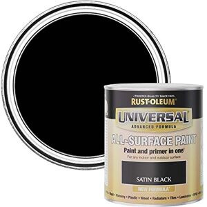 Rust-Oleum Universal Paint Satin Black 750ml Rust-Oleum Universal Paint Satin Black 750ml