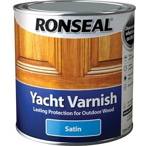 Ronseal YVS1L 1L Exterior Yacht Varnish Satin Ronseal YVS1L 1L Exterior Yacht Varnish Satin