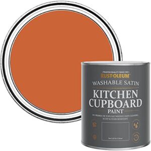 Rust-Oleum Orange Scrubbable Kitchen Cupboard Paint in Satin Finish Tiger Tea 750ml Rust-Oleum Orange Scrubbable Kitchen Cupboard Paint in Satin Finish Tiger Tea 750ml