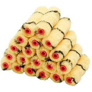 ProDec Big Box 20 Pack 4 inch Medium Pile Woven Mini Paint Rollers for a Smooth Finish Painting with Trade & DIY Emulsion Paints on Interior Walls and Ceilings, 4" Paint Roller Set ProDec Big Box 20 Pack 4 inch Medium Pile Woven Mini Paint Rollers for a Smooth Finish Painting with Trade & DIY Emulsion Paints on Interior Walls and Ceilings, 4" Paint Roller Set