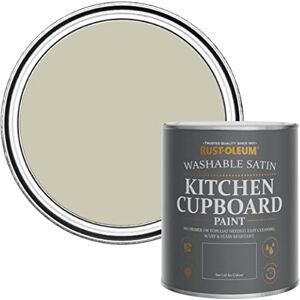 Rust-Oleum Grey Scrubbable Kitchen Cupboard Paint in Satin Finish Half Light 750ml Rust-Oleum Grey Scrubbable Kitchen Cupboard Paint in Satin Finish Half Light 750ml