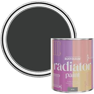 Rust-Oleum Black Heat Resistant Radiator Paint in Satin Finish Natural Charcoal (Black) 750ml Rust-Oleum Black Heat Resistant Radiator Paint in Satin Finish Natural Charcoal (Black) 750ml