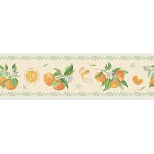 AG Design AWB 8442 Self-Adhesive Border Sunny Oranges, Waterproof Decoration for Walls, Furniture, Wallpaper, Wall Coverings and Doors, Film, Width 500 cm x Height 13.8 cm AG Design AWB 8442 Self-Adhesive Border Sunny Oranges, Waterproof Decoration for Walls, Furniture, Wallpaper, Wall Coverings and Doors, Film, Width 500 cm x Height 13.8 cm