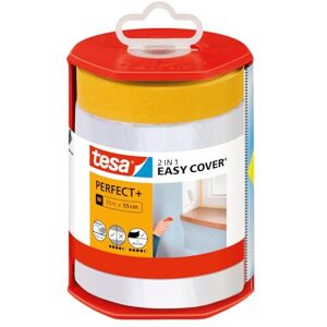 tesa UK tesa Easy Cover PerfectPlus Dispenser M 2in1 masking film with Washi tape and dispenser for clean, precise cuts with blade cover 33 m x 0.55 m tesa UK tesa Easy Cover PerfectPlus Dispenser M 2in1 masking film with Washi tape and dispenser for clean, precise cuts with blade cover 33 m x 0.55 m