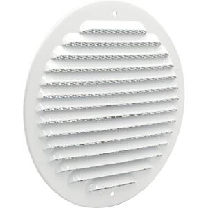 La Ventilazione GABT160R Round Metal Ventilation Grille for Overlay with Anti Slip Mesh Dimensions Ø 175 mm. White Aluminium La Ventilazione GABT160R Round Metal Ventilation Grille for Overlay with Anti Slip Mesh Dimensions Ø 175 mm. White Aluminium