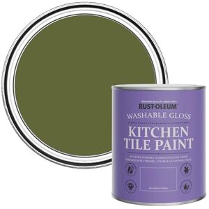Rust-Oleum Green water resistant Kitchen Tile Paint in Gloss Finish Jasper 750ml Rust-Oleum Green water resistant Kitchen Tile Paint in Gloss Finish Jasper 750ml