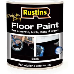 RUSTINS Quick Dry Floor Paint Black 2.5ltr RUSTINS Quick Dry Floor Paint Black 2.5ltr