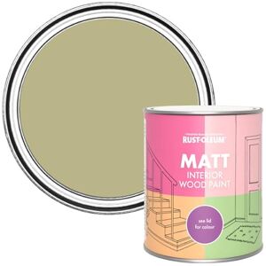 Rust-Oleum Green Interior Wood Paint in Matt Finish Sage Green 750ml Rust-Oleum Green Interior Wood Paint in Matt Finish Sage Green 750ml