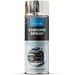 Simply SP-014 Metallic Chrome Glossy Spray Paint 400ml – Chemical Resistant Great Adhesion Simply SP-014 Metallic Chrome Glossy Spray Paint 400ml – Chemical Resistant Great Adhesion