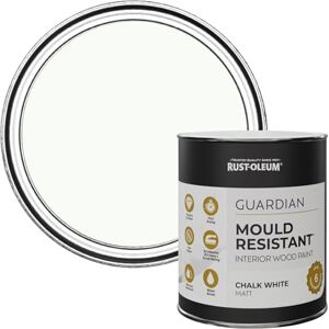 Rust-Oleum White Guardian Mould Resistant Interior Wood Paint in Matt Finish Chalk White 750ml Rust-Oleum White Guardian Mould Resistant Interior Wood Paint in Matt Finish Chalk White 750ml