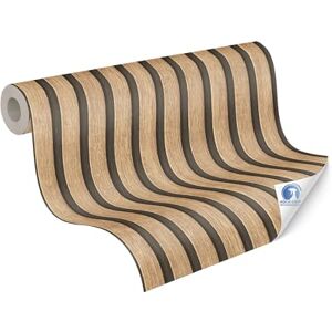 Livingwalls Wallpaper DESIGNDROP precovered Non-Woven Wallpaper with Wood Panel Look in Brown, Beige, Black 10,05m x 0,53m Wallpaper Wall Panel Look 784591 Livingwalls Wallpaper DESIGNDROP precovered Non-Woven Wallpaper with Wood Panel Look in Brown, Beige, Black 10,05m x 0,53m Wallpaper Wall Panel Look 784591