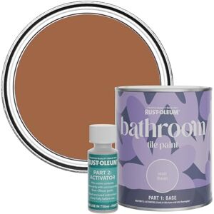 Rust-Oleum Water-Resistant Bathroom Tile Paint in Matt Finish Cinnamon 750ml Rust-Oleum Water-Resistant Bathroom Tile Paint in Matt Finish Cinnamon 750ml