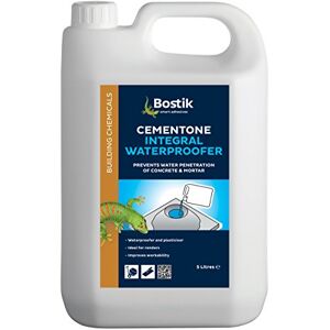 Bostik Cementone Integral Waterproofer 5L Waterproofer & Plasticiser For Mortar Ideal For Renders Bostik Cementone Integral Waterproofer 5L Waterproofer & Plasticiser For Mortar Ideal For Renders