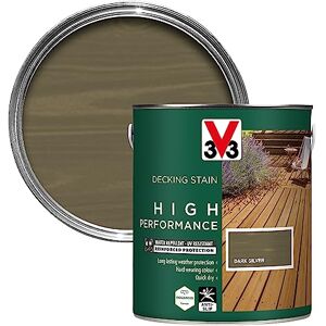 V33 High Performance Decking Stain Long-Lasting Weather Protection UV-Resistant Anti-Slip Biosourced Formula Dark Silver 2.5 litres V33 High Performance Decking Stain Long-Lasting Weather Protection UV-Resistant Anti-Slip Biosourced Formula Dark Silver 2.5 litres