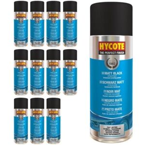 Hycote Matt Black Spray Paint, 400ml (Pack of 12) Hycote Matt Black Spray Paint, 400ml (Pack of 12)