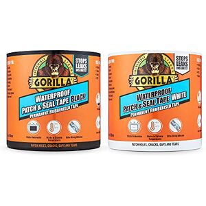 Gorilla 9044711 Waterproof Patch & Seal Tape 3m Black/White (Twin Pack) Gorilla 9044711 Waterproof Patch & Seal Tape 3m Black/White (Twin Pack)