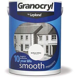 Leyland Granocryl Smooth Masonry, Brilliant White, 5L Leyland Granocryl Smooth Masonry, Brilliant White, 5L